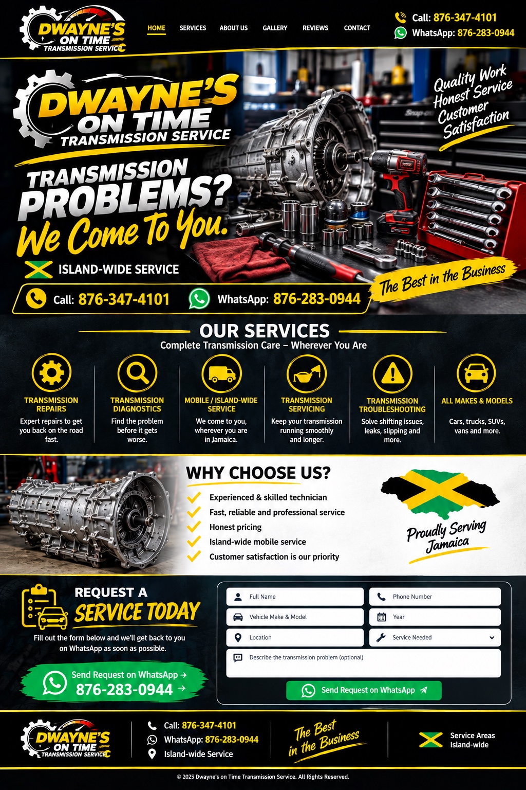 Dwayne's on Time Transmission Service — approved homepage business image